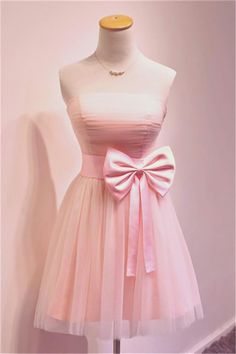 Strapless A Line 2023 Simple Cheap Short Prom Dresses Strapless Homecoming Dresses, Prom Dresses Simple, Prom Dresses 2018, Pink Homecoming Dress, Simple Prom Dress, Graduation Dresses, Party Gown, Short Homecoming Dress, Beauty Dress