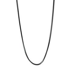 A sophisticated and rare franco link necklace with a rare design. Chain made of silver, plated in luxurious black rhodium. Franco links give this necklace a "tough" nature while it's thin and light weight design soften up its appeal. A distinct black chain necklace that can be knotted for added style. Wear this black necklace with other shorter pendant necklace in gold for a nice contrast. Black Silver Franco Long Layering Necklace Ideal For: Everyday Wear, Special Occasions, Cocktail Hour Measu Lisa Outfit, Black Chain Necklace, Short Pendant Necklace, Ring Guide, Concert Outfits, Bruno Mars, Black Chain, Black Necklace, Layering Necklace