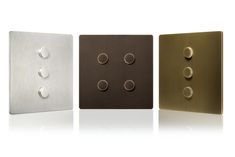 three different types of wall plates are shown