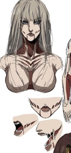 Ymir Titan Form, Female Titan Makeup, Female Titan Drawing, Ymir Founding Titan, Female Titan Oc, Aot Titan Oc, Attack On Titan Oc Female