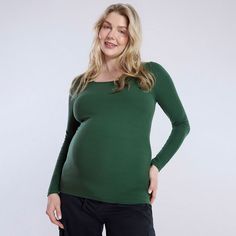 Embrace your journey into motherhood with style, comfort and confidence in this women's long sleeve tee from Motherhood. Click this MATERNITY & NURSING GUIDE to find the perfect fit and more! FEATURES Squareneck Long sleeves Knitted constructionFIT & SIZING 25 3/4-in. length from shoulder to hem No closure - pullover stylingFABRIC & CARE Polyester, spandex Machine wash Imported Size: XL-Mat. Color: Green Pastures. Gender: female. Age Group: adult. Green Pastures, Square Neck Long Sleeve, Maternity Tees, Pregnancy Tshirts, Rib Fabric, No Closure, Maternity Nursing, Motherhood Maternity, Knit Long Sleeve