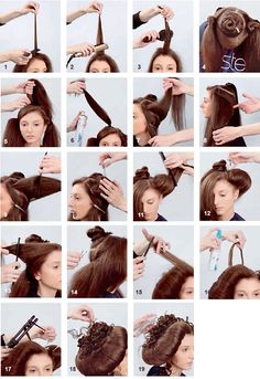 How To Make Hairstyle `Retro Chic` Short Vintage Hairstyles, How To Make Hairstyle, Vintage Short Hair, Hair Step By Step, Sanggul Modern, Historical Hairstyles, Edwardian Hairstyles