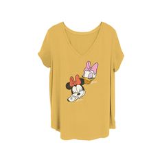 Update your style with this Disney's Minnie Mouse & Daisy Juniors' Plus Size Laughing V Neck Tee. © Disney FEATURES Short sleeves V-neckFABRIC & CARE Cotton, polyester Machine wash Imported Size: 1X. Color: Orange. Gender: female. Age Group: kids. Cute Minnie Mouse Top For Disney Trips, Cute Minnie Mouse Tops For Disney Trips, Casual Tops For Disney Trips, Cute Character Print Tops For Disney Trips, Cute Tops With Character Print For Disney Trips, Cute Cartoon Print Tops For Disney Trips, Fun Mickey Mouse T-shirt, Minnie Mouse Tops For Disney Fan Events, Casual Tops For Disney Fan Events With Minnie Mouse