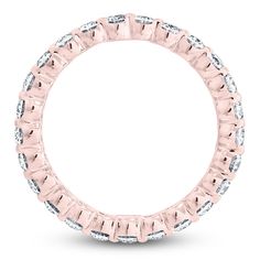 Certified Oval-Cut Diamond Eternity Band 1-3/4 - 2 ct tw 14K Rose Gold | Jared Oval Cut Diamond, Eternity Band Diamond, Diamond Eternity, Eternity Band, Eternity Bands, Oval Cut, Diamond Cuts, Rose Gold, Band