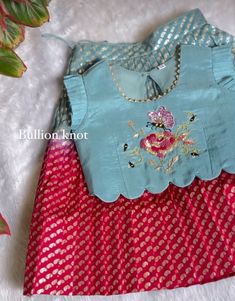 Long Frocks Design, Long Frocks Indian Designer Dresses, Long Frocks Indian, Traditional Baby Dresses, Indian Designer Dresses, Pattu Langa, Kids Party Wear Dresses, Frocks Design