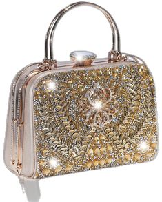 Gold Handheld Bag For Party, Elegant Gold Clutch For Prom, Elegant Gold Bag For Prom, Gold Clutch Bag For Prom, Glamorous Gold Evening Bag, Gold Rectangular Evening Bag For Prom, Gold Rhinestone Evening Bag For Prom, Gold Evening Bag With Bling For Events, Gold Handheld Evening Bag With Rhinestones