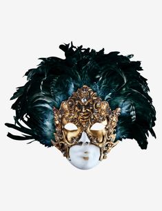 Venetian Masks Art, Ball Masks, Masquerade Ball Gowns, Gold Eye Mask, Venetian Carnival Masks, Venetian Carnival, Feather Mask