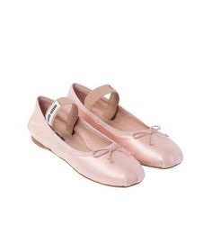 Find MIU MIU Satin Ballerinas on Editorialist. Upper with bow and elastic with knit logo label Fabric and knit logo label Leather sole and rubber heel layer Leather-covered insole Miu Miu Satin Ballerinas, Miu Miu Shoes Ballerina, Miu Miu Ballet Shoes, Miumiu Clothes, Miu Miu Ballet, Miumiu Shoes, Miu Miu Flats, Satin Ballet Flats, Pink Ballet Flats