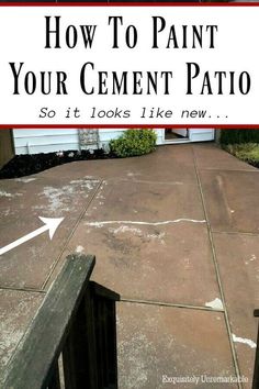 how to paint your cement patio so it looks like new - click on the image