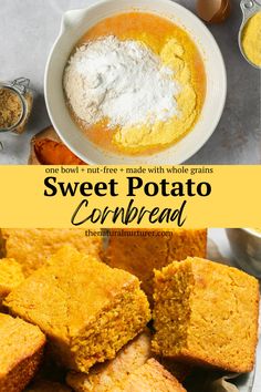 sweet potato cornbread is the perfect side dish for any meal