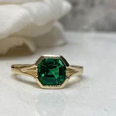 Smart Buys! Asscher Cut Emerald Engagement Ring, Solitaire Asscher Cut Emerald Bezel Set Wedding Ring, 14k Gold Asscher Cut May Birthstone Ring #7172 starting from $450.00 See more. 🤓 #AsscherCut #14kGold #AnniversaryRing #LabCreatedEmerald #7172 #AsscherEmerald #WeddingRing #MayBirthstone #EngagementRing #SolitaireEmerald Engagement Rings Solitaire, Emerald Engagement Rings, Bezel Set Wedding Ring, Rings Solitaire, Sapphire Engagement Ring Set, Blue Sapphire Studs, Green Sapphire Engagement, Green Sapphire Engagement Ring, Gold For Women