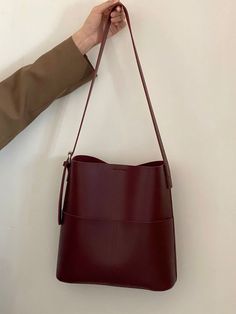 Subscribe Padded Cassette Bag, Burgundy Purse, Leather Book Covers, Burgundy Bag, Diy Leather Bag, Best Purses, Korean Fashion Trends