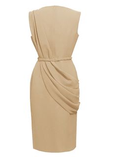 CaeliNYC Alexandria Draped cocktail dress - Many colors – Caeli Couture Elegant Sleeveless Dress With Ruched Bodice For Formal Occasions, Elegant Sleeveless Formal Dress With Ruched Bodice, Elegant Formal Sleeveless Dress With Ruched Bodice, Chic Ruched Sheath Sleeveless Dress, Fitted Pre-draped Sheath Midi Dress, Elegant Fitted Draped Midi Dress, Elegant Sleeveless Sheath Dress With Fitted Bodice, Fitted Pre-draped Knee-length Dress, Chic Draped Mini Dress With Fitted Bodice