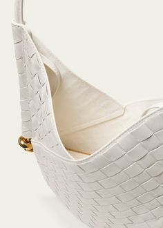 Bottega Veneta Small Solstice Shoulder Bag - Bergdorf Goodman Elegant Bucket Bag With Intrecciato Weave, Elegant Intrecciato Weave Bucket Bag, Luxury Intrecciato Weave Crossbody Bucket Bag, Elegant Woven Leather Crossbody Bucket Bag, Evening Pouch Shoulder Bag With Intrecciato Weave, Chic Evening Shoulder Bag With Interwoven Design, Formal Pouch Shoulder Bag With Braided Handles, Evening Bucket Shoulder Bag With Intrecciato Weave, Designer Woven Leather Clutch Shoulder Bag