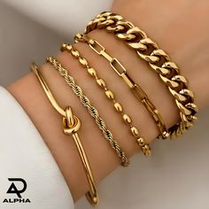 Elevate your style with our Stainless Steel Bracelet Set, designed to embody the perfect blend of elegance and durability. This luxurious set features a series of gorgeous chain bracelets, each crafted from high-quality stainless steel to ensure lasting beauty and resilience. The intricate design and polished finish make these bracelets an ideal accessory for any occasion, from casual outings to formal events. Whether you're looking to add a touch of sophistication to your own collection or sear Friend Things, Summer Jewellery, Preppy Jewelry, Etsy Promotion, Gold Bracelet Set, Gold Bracelets, Dainty Bracelets, Gorgeous Bracelet, Girly Jewelry