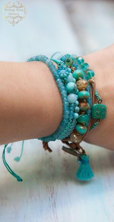 Blue Jade Gemstones  Bracelet for friends and love ones. Blue Spiritual Wrap Bracelet With Gemstone Beads, Spiritual Blue Wrap Bracelet With Gemstone Beads, Spiritual Blue Gemstone Beads Wrap Bracelet, Blue Gemstone Beads Wrap Bracelet With Round Beads, Adjustable Blue Wrap Bracelet With Faceted Beads, Blue Gemstone Beads Wrap Bracelet, Hand Wrapped Blue Beaded Bangle Bracelet, Bohemian Blue Wrap Bracelet With Round Beads, Adjustable Turquoise Crystal Bracelet With Gemstone Beads