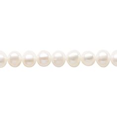 Since pearls are a natural material, color and size will vary. Fire Mountain Gems, Freshwater Cultured Pearls, Natural Material, Natural Materials, Fresh Water, Freshwater Pearls, Bleach, Beads, White