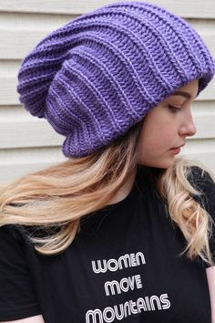 Slouchy winter hat PLEASE PAY ATTENTION - THE HAT IS EXTRA LARGE, EXTRA SLOUCHY, EXTRA THICK, AND EXTRA LONG Extra large knitted slouchy beanie is super stylish and warm. It is knitted using very thick yarn and it has 2 layers to keep your head warm and cozy on even the coldest winter days! The hat Outdoor Winter Outfit, Slouchy Winter Hat, Oversized Beanie, Beige Beanie, Cold Weather Outfits Winter, Hats For Big Heads, Stylish Knitwear, Dread Accessories, Cold Weather Hats