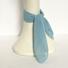 "Aqua Blue Chiffon Neck Scarf / Headwrap dot 19\" square neck scarf. Can also be worn in the hair as a headband. Made in the USA Hand wash / dry" Formal Summer Chiffon Silk Scarf, Solid Color Silk Scarf For Formal Summer Occasions, Elegant Chiffon Scarves For Summer, Elegant One Size Scarf, Elegant One-size Scarves, Elegant One-size Scarf, Scarf Headwrap, Small Neck Scarves, Blues Dance