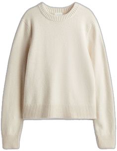 Round Neckline, Knit Sweater, Knitted Sweaters, H&m, Long Sleeves, Cream, Knitting, Long Sleeve