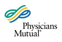 the physcians logo is shown on a white background