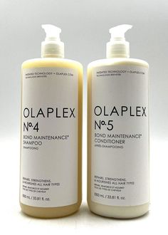 Olaplex No.4 Bond Maintenance Shampoo & No.5 Conditioner/All Hair Types 33.8 oz Duo Listing and template services provided by inkFrog Olaplex Hair Care, Olaplex Shampoo And Conditioner, Olaplex Shampoo, No 5, All Hair Types, Christmas Wishlist, Hair Types, Shampoo And Conditioner, Glow Up?