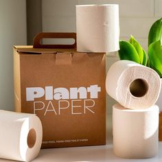 PlantPaper PlantPaper Bamboo 3 Ply Toilet Paper Toilet Paper Packaging, Toilet Paper Trees, Eco Friendly Toilet Paper, Eco Friendly Toilet, Paper Plants, Visiting Card Design, Toilet Paper Roll Crafts, Paper Roll Crafts, Cloth Wipes