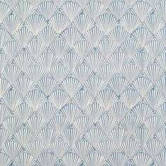 a blue and white wallpaper with an abstract design