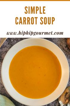 two bowls of carrot soup next to spoons Easy Carrot Soup Recipes, Pureed Carrot Soup, Easy Light Soup Recipes, Carrots Soup Recipes, Best Carrot Soup Recipes, Carrot Soup Recipes Easy, Milk Soup Recipes, Carrot Soup Recipes Healthy, Cream Of Carrot Soup Recipe