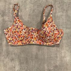 New Floral Swimsuit Top Shades & Shore Different Sizes Multicolor Swimwear With Built-in Bra For Spring, Multicolor Bra Friendly Swimwear For Spring, Spring Multicolor Bra Friendly Swimwear, Bra-friendly Multicolor Swimwear For Spring, Yellow Underwire Swimwear For Spring, Black Hipster, Shades For Women, Floral Swimsuit, Cheeky Bikinis