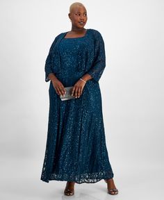 in stock Yarn Twist, Evening Dresses Plus Size, Alex Evenings, Dress Jacket, Deep Teal, Plus Size Dress, Outdoor Apparel, Dress Details, Dress Accessories