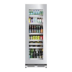 an image of a refrigerator with drinks in it