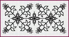 a cross stitch pattern with arrows on it