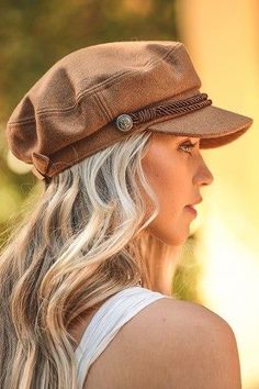 Greek Fisherman Hat, Fisherman's Hat, Women Hats Fashion, Stylish Caps, Fashion Cap, Fancy Hats, Cap Fashion, Love Hat