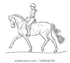 a woman riding on the back of a horse