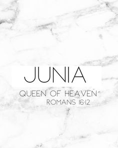 the logo for julia, queen of heaven romans 12 / 12 - 12 on a marble background