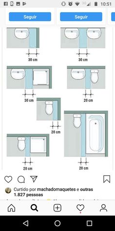 the bathroom is shown with measurements for each toilet