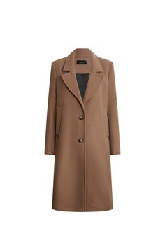 Stay warm and stylish with this beautiful James Lakeland coat, a winter wardrobe staple. Crafted from a mid to heavy wool blend, it offers exceptional comfort and warmth. This chic coat features a classic peak collar, two faux horn buttons, and two side vertical welt pockets. Light shoulder pads add structure, enhancing the overall tailored look.   Made in Italy 60% Wool, 30% Polyester, 5% Polyamide, 5% Other; Lining 100% Polyester. Machine Wash at 30°C, Do not bleach, Permanent Press, Iron at Low Temperature, Dry Clean any solvent except trichloroethylene, Do Not Tumble Dry. Maternity Trousers, Midi Dress Fall, Chic Coat, Tall Jeans, Camel Coat, Work Clothes, Jacket Sale, Jeans For Sale, Luxury Outfits