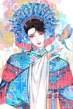 Persona Anime, Chinese Opera, Chinese Art Painting, Eastern Art, Wallpapers Backgrounds, Ethereal Art, Gay Art, Home Screen