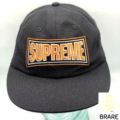 Supreme Metallic Arc 6-Panel Cap Hat Black Copper Ss18. Sold Out Storewide! Condition Is "New With Tags". Black Hats With Logo Patch, One Size, Orange Snapback Hats For Streetwear, Urban Black Dad Hat With Embroidered Logo, Black Dad Hat With Logo Patch, Orange Trucker Hat For Streetwear, Black 5-panel Snapback Hat With Embroidered Logo, Orange Curved Brim Baseball Cap For Streetwear, Black Dad Hat With Embroidered Logo Flat Bill, Black Dad Hat With Embroidered Logo