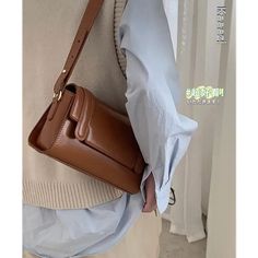 SIZE: (Width)24cm * (Height)12cm * (Thickness)7cm Note: 1 Inch=2.54 CM; 1 CM=0.39 Inch , Classic Satchel Baguette Bag With Single Shoulder Strap, Classic Brown Baguette Bag With Large Capacity, Classic Brown Shoulder Bag With Single Strap, Brown Office Flap Bag With Single Shoulder Strap, Brown Handheld Satchel With Single Shoulder Strap, Brown Satchel Flap Bag With Single Shoulder Strap, Brown Flap Shoulder Bag With Mobile Phone Pocket, Brown Rectangular Flap Bag With Single Shoulder Strap, Classic Brown Crossbody Baguette Bag