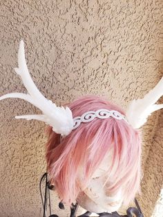 "This listing is for a translucent set of antlers, attached to a plain .5 inch black or white headband, you can select plain headband or decorative swirly plastic headband that is over 1in wide. Ultra Realistic, Ultra Light Weight 3D printed Fantacy Crystal Ice antlers attached to headband. Measure about 9\" long. Base is about 1.5\" wide. Available in many other colors. Convo your ideas. Processing time is 3-5 days however the closer it gets to Christmas the processing time is longer as we get White Fantasy Costume Accessories For Cosplay, Horned Costume Accessories For Cosplay Events, Fantasy Horned Costume Accessories For Cosplay, Winter Cosplay Costume Accessories With Ears, Fantasy Horned Costume Hats And Headpieces, Fantasy Horned Costume Hats For Costume Party, Fantasy Horned Costume Hats For Cosplay, Whimsical Halloween Cosplay Costume, White Costume Ears For Cosplay