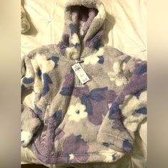 Brand New With Tags Toddler Fuzzy Pullover Never Worn Cozy Purple Sweatshirt For Winter, Winter Lavender Tops For Loungewear, Lavender Tops For Winter Loungewear, Cute Purple Winter Top, Purple Winter Loungewear Sweater, Kids Smock, Crop Tops For Kids, Abercrombie Girls, Fuzzy Pullover