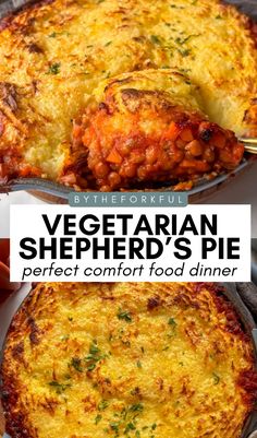 vegetarian shepherd's pie is the perfect comfort food dinner for any family and friends