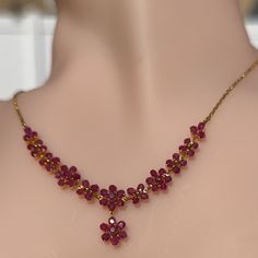 New Natural Burmese Ruby Necklace In 18 K Solid Gold With Lab Certificate Weight Approximately 8.5 Grams Length Approximately 18 Inches Ruby Approximately 7 Cts Antique Gold Necklace Indian Bridal Jewelry, Latest Ruby Necklace Designs, Ruby Necklace Designs, Antique Gold Necklace, Indian Bridal Jewelry, Burmese Ruby, Gold Necklace Indian, Gold Necklace Indian Bridal Jewelry, Necklace Indian