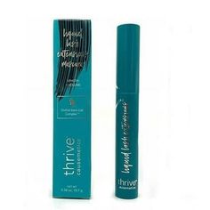 [ New Mascara ]: Achieve full and long lashes with our mascara that can take you back to your youthful days, even as wrinkles are added with time. Size: 1" x 1" x 1".  Color: Black. Thrive Mascara, Hypoallergenic Makeup, Lash Extension Mascara, Effaclar Duo, Thrive Causemetics, Mascara Review, Tubing Mascara, Thicker Eyelashes, Mascara Tips