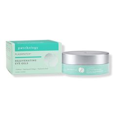 FlashPatch Rejuvenating Eye Gels - REJUVENATING EYE GELBenefitsPatchology's proprietary HydraSurge5 Moisture System is more effective than topical creams or serums, accelerating the delivery of essential ingredients.Caffeine: Improves micro-circulation for brighter tone and reduced puffiness.Hydrolyzed Collagen: Improves skin hydration, elasticity, tone and density.Sodium Hyaluronate: Naturally binds moisture to the skin.Centella Asiatica: Encourages collagen synthesis while inhibiting skin infl Under Eye Mask, Makeup For Moms, Blush On Cheeks, Eye Patches, Eye Masks, Spa Essentials, Tired Eyes, Hydrolyzed Collagen, Eye Gel