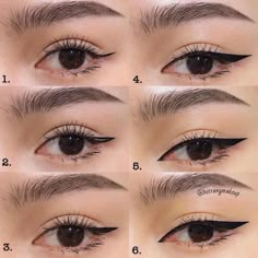 Eyeliner Tricks For Beginners, Winged Eyeliner Tutorial, Eyeliner For Beginners, Simple Eyeliner