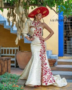 Charra Wedding Dress, Mexican Mermaid Dress, Mexican Style Prom Dress, Mariachi Wedding Dresses, Mariachi Dress For Women, Traditional Mexican Prom Dress, Elegant Mexican Wedding Dress, Charro Dresses For Women, Wedding Dresses Mexican Style