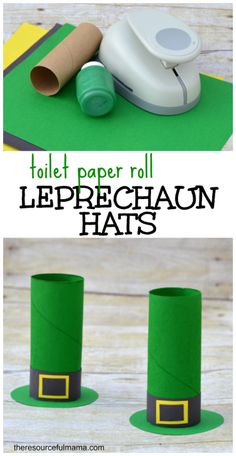 this toilet paper roll leprechaon hat is so cute and easy to make